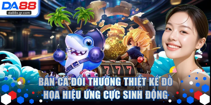 Bắn cá đổi thưởng thiết kế đồ họa hiệu ứng cực sinh động