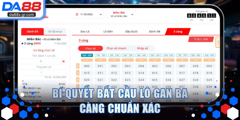 Bí quyết bắt cầu lô gan ba càng chuẩn xác